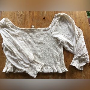 White, pheasant blouse. Anthropology.